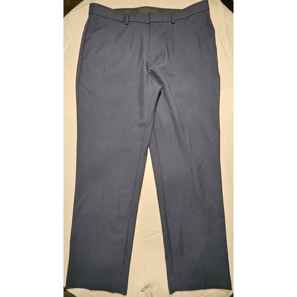 Haggar Other - Haggar Standards Mens 38x32 Blue Dress Pants Straight Fit Super Flex Waistband